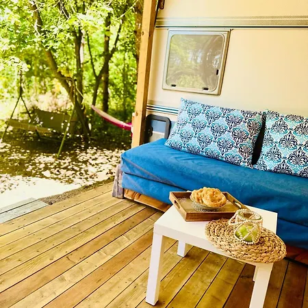 каравана синята маймуна плаж градина # Rv Blue Monkey On The * Chernomorets