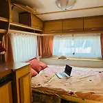 каравана синята маймуна плаж градина # Rv Blue Monkey On The