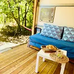 каравана синята маймуна плаж градина # Rv Blue Monkey On The * Cernomoreț