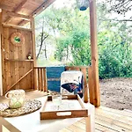 каравана синята маймуна плаж градина # Rv Blue Monkey On The Camping Cernomoreț