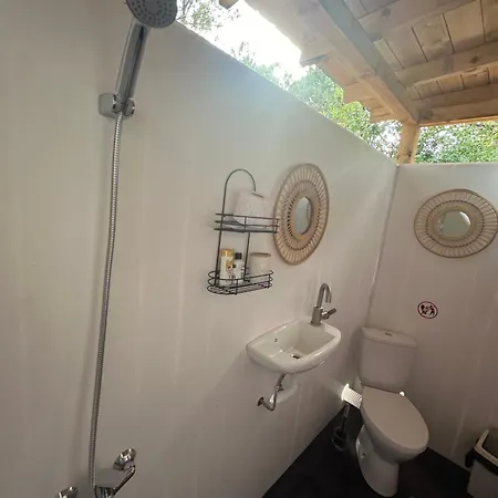 Campsite каравана синята маймуна плаж градина # Rv Blue Monkey On The *