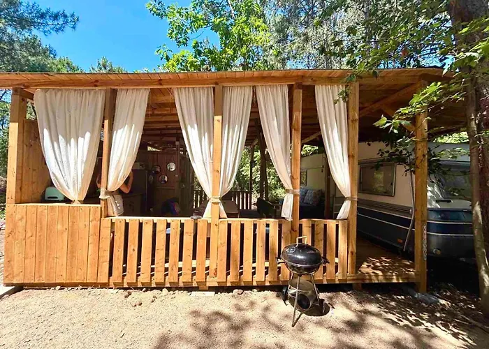 каравана синята маймуна плаж градина # Rv Blue Monkey On The *