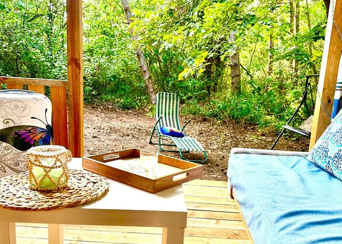 Camping каравана синята маймуна плаж градина # Rv Blue Monkey On The Tchernomorets