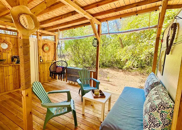 Camping каравана синята маймуна плаж градина # Rv Blue Monkey On The