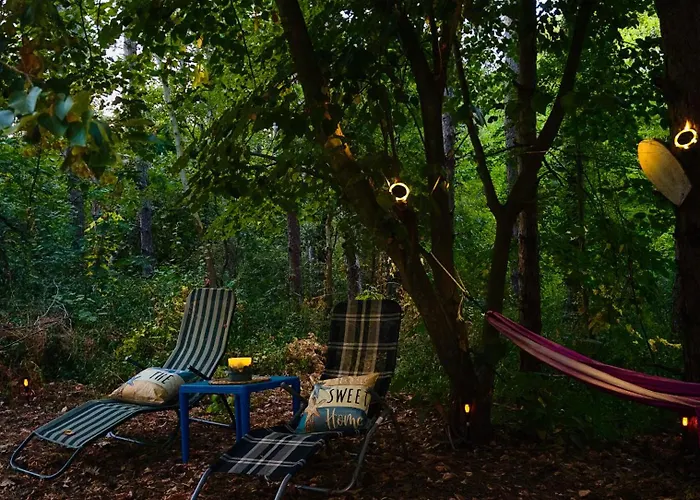 каравана синята маймуна плаж градина # Rv Blue Monkey On The * Tchernomorets